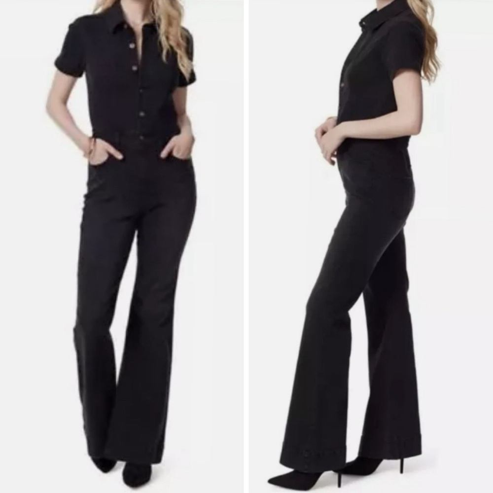 Jessica Simpson Black Retro-Inspired Jumpsuit